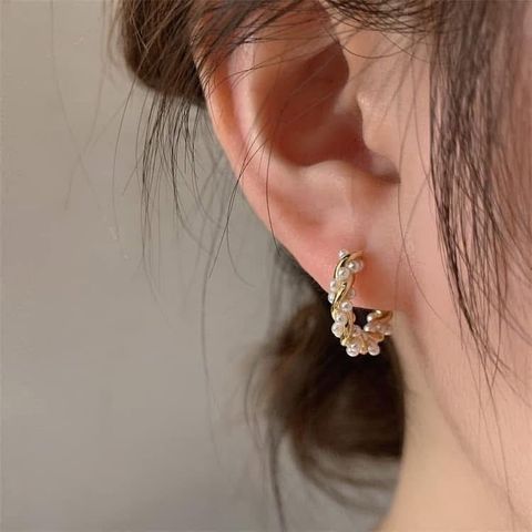 正韓氣質珍珠耳環｜$495 (1)