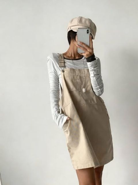 正韓吊帶連身裙短洋裝｜$980 (1)