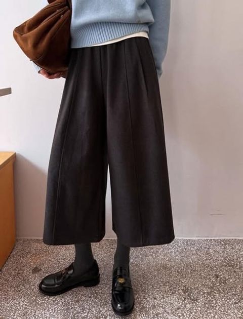 正韓休閒壓線八分褲｜$890 (1)