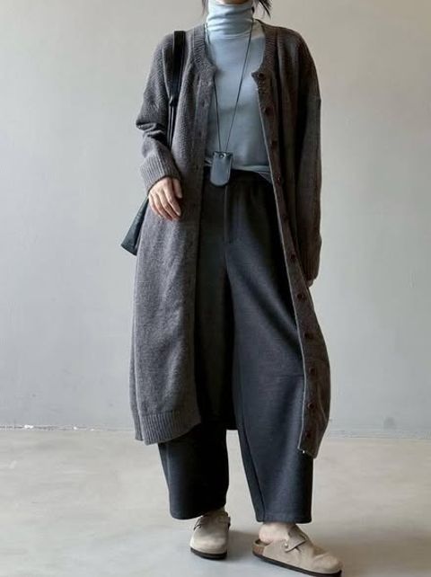 正韓慵懶長版毛衣外套-158 (1)