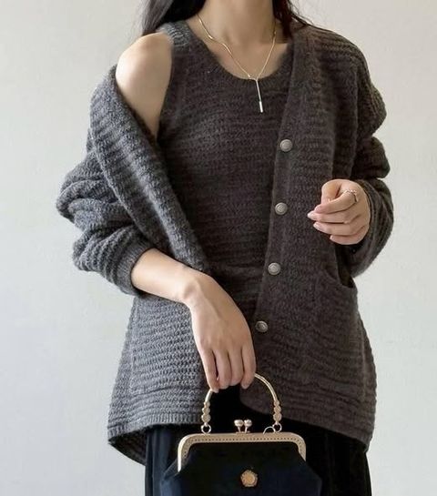 正韓毛衣背心&毛衣外套 套裝-128 (2)