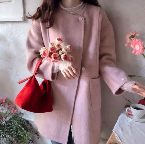 正韓100%羊毛圍巾外套-338 (1)