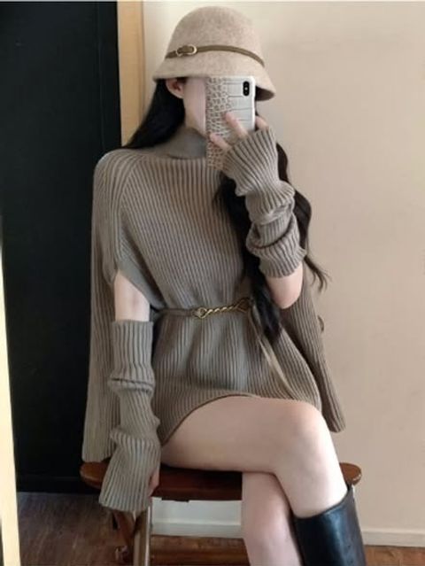 正韓喀什米爾披肩腰帶套裝-148 (1)