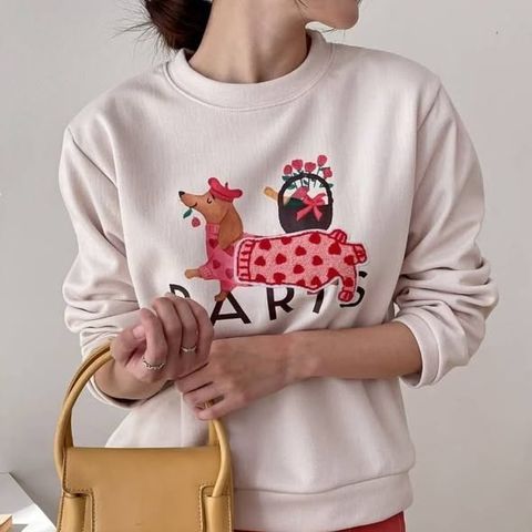 正韓愛心臘腸狗狗上衣 $1080 (1)