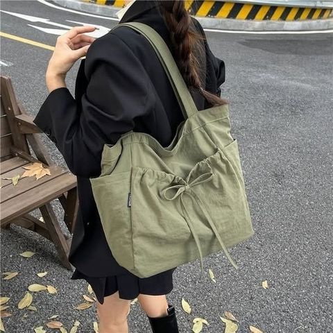 正韓前蝴蝶結肩背背包 $395 (3)