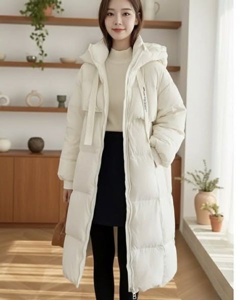 正韓連帽拉鍊長版外套-168 (2)