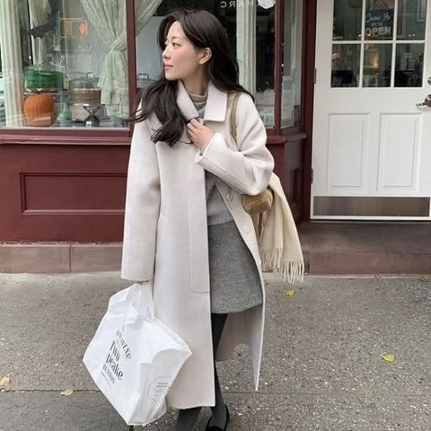 正韓氣質毛衣風衣外套-198 (1)