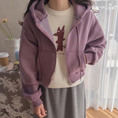 正韓挺版厚磅棉連帽外套 $1280 (3)