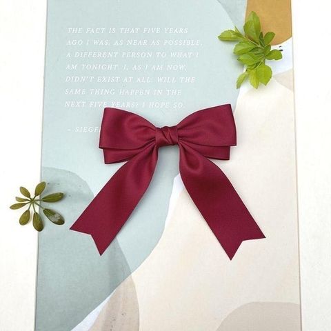 正韓氣質蝴蝶結彈跳髮夾 $195 (4)