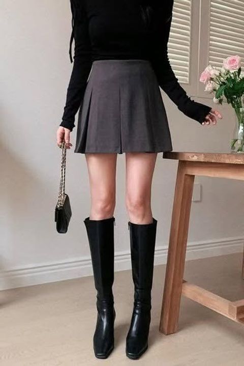 正韓超顯修長百褶褲裙｜$1080 (2)