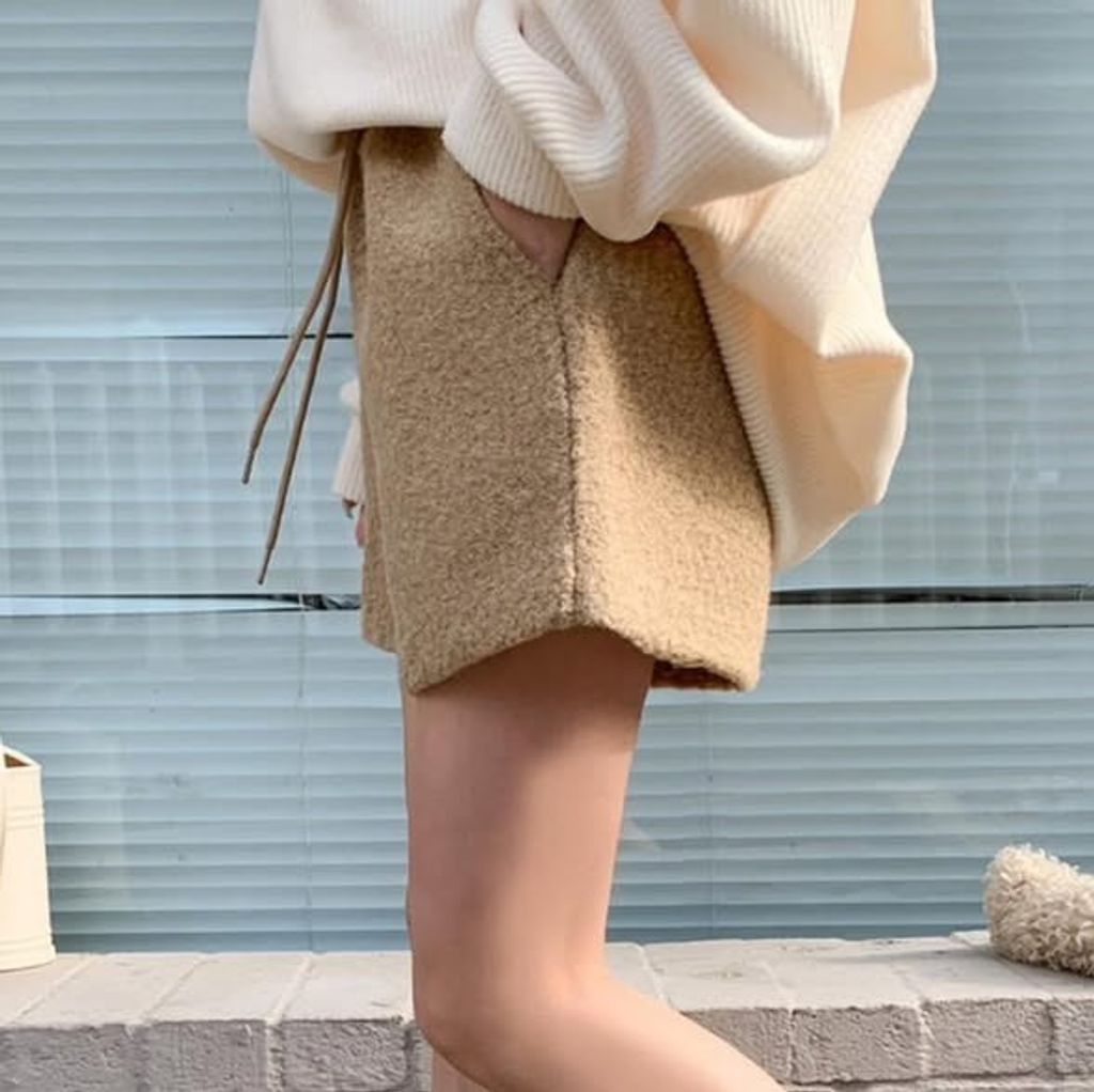 正韓腰抽繩捲捲A字短褲 $795 (1)