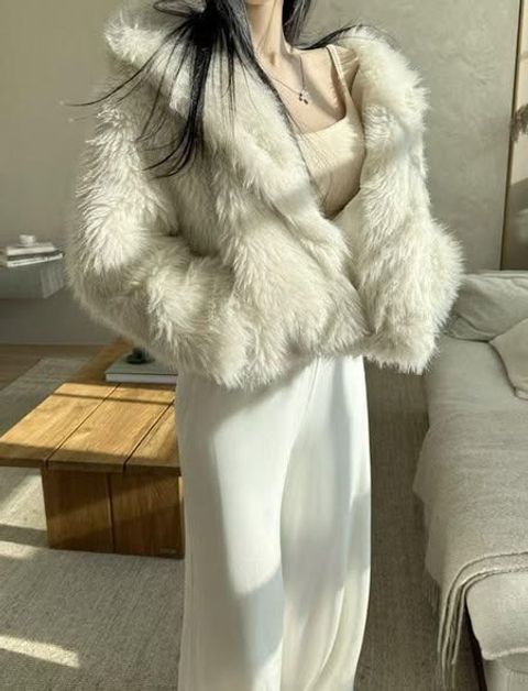 正韓質感超柔軟舒服兔毛罩衫外套-168 (2)