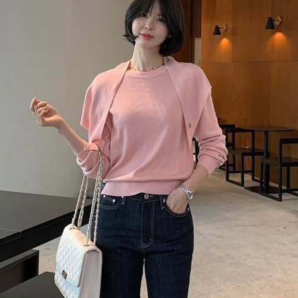 正韓針織軟棉圓領上衣 $1080 (4)