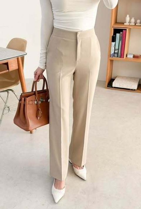 正韓極簡高腰西裝褲 $1180 (2)