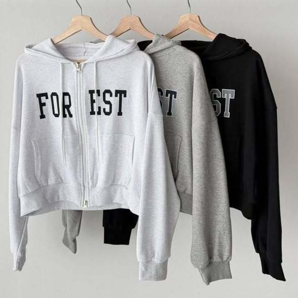 正韓雙拉鍊連帽外套 $1180 (1)