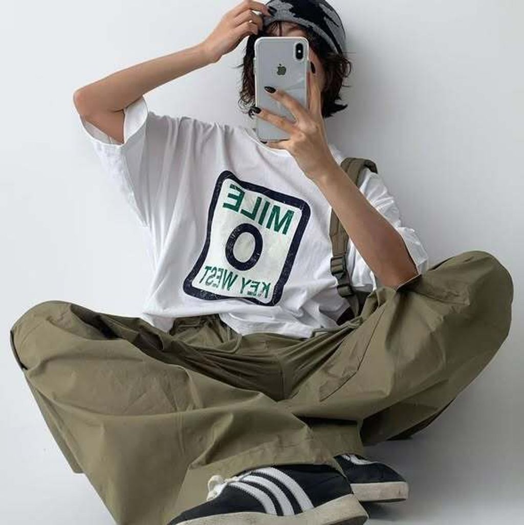 正韓寬鬆版型休閒上衣 $590 (1)