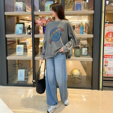 正韓牛仔休閒大寬褲-198 (3)