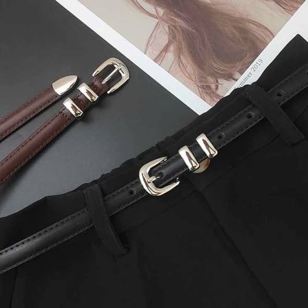 正韓雙金屬圈百搭皮帶 $280 (1)