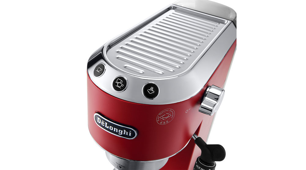 Delonghi dedica style red pump coffee machine features 7