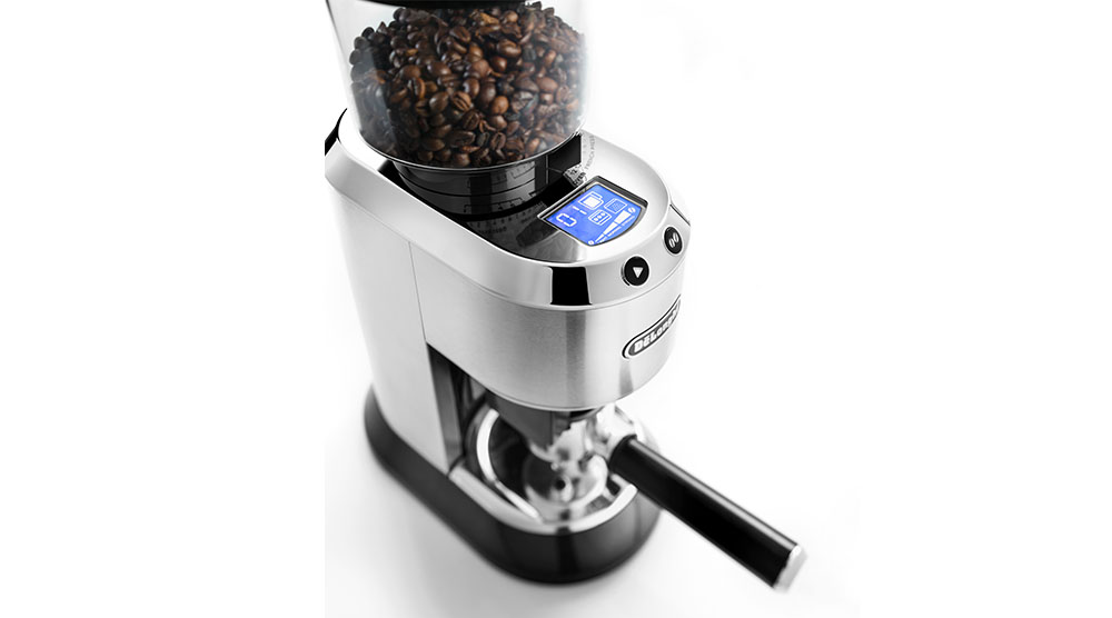 Delonghi dedica style metal pump coffee machine grinder features 7