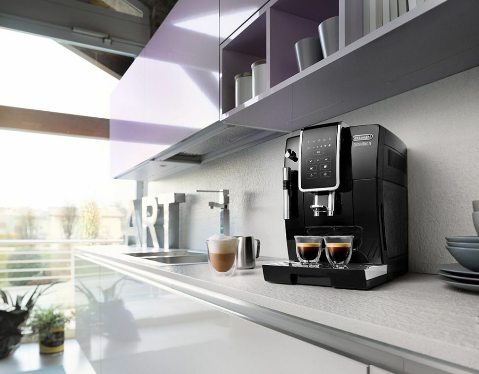 Machine à Café Grain De'Longhi Dinamica ECAM350.15.B - Expresso Et Cappuccino Automatique - Noir