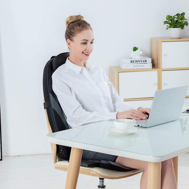 SNAILAX PTE LTD | Hot Selling - Snailax SL-256 Massage Cushion with Heat / Back Massager for Home Office Seat use | 2 yrs local warranty