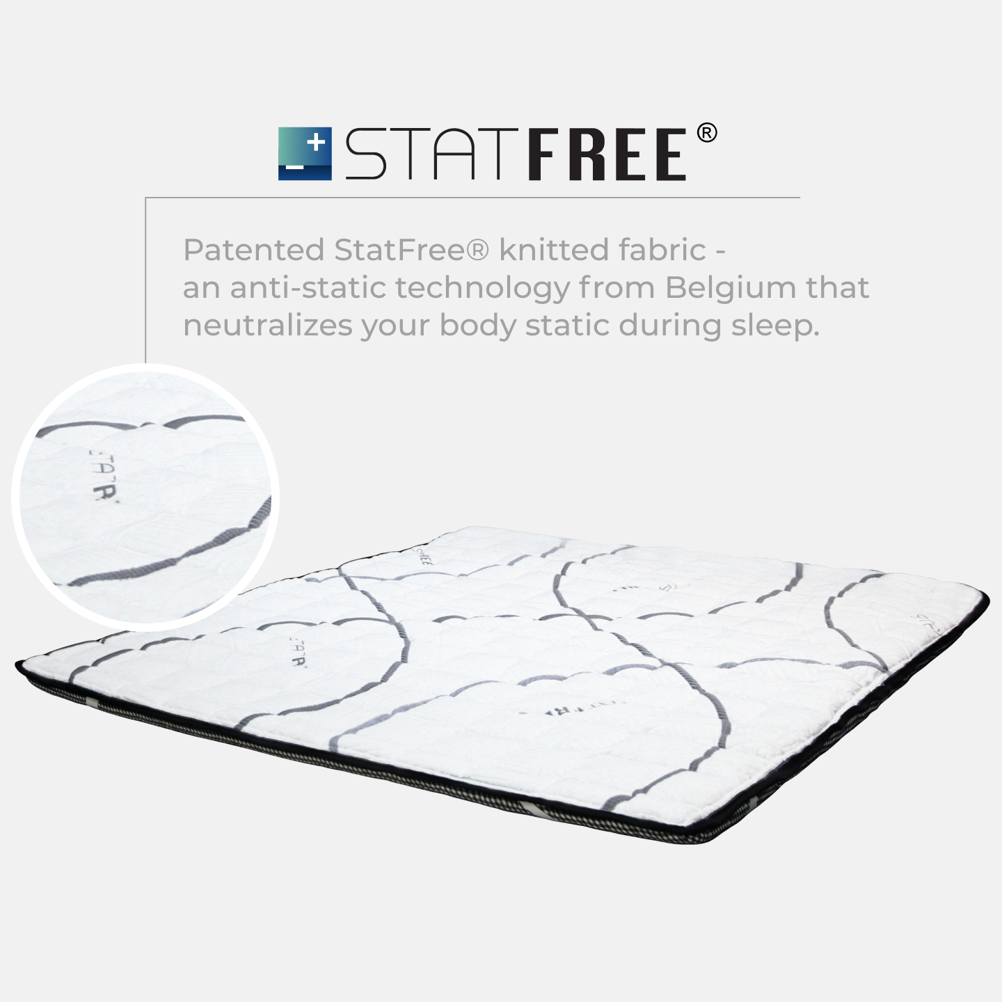 Statfree® Natural Latex Topper 1