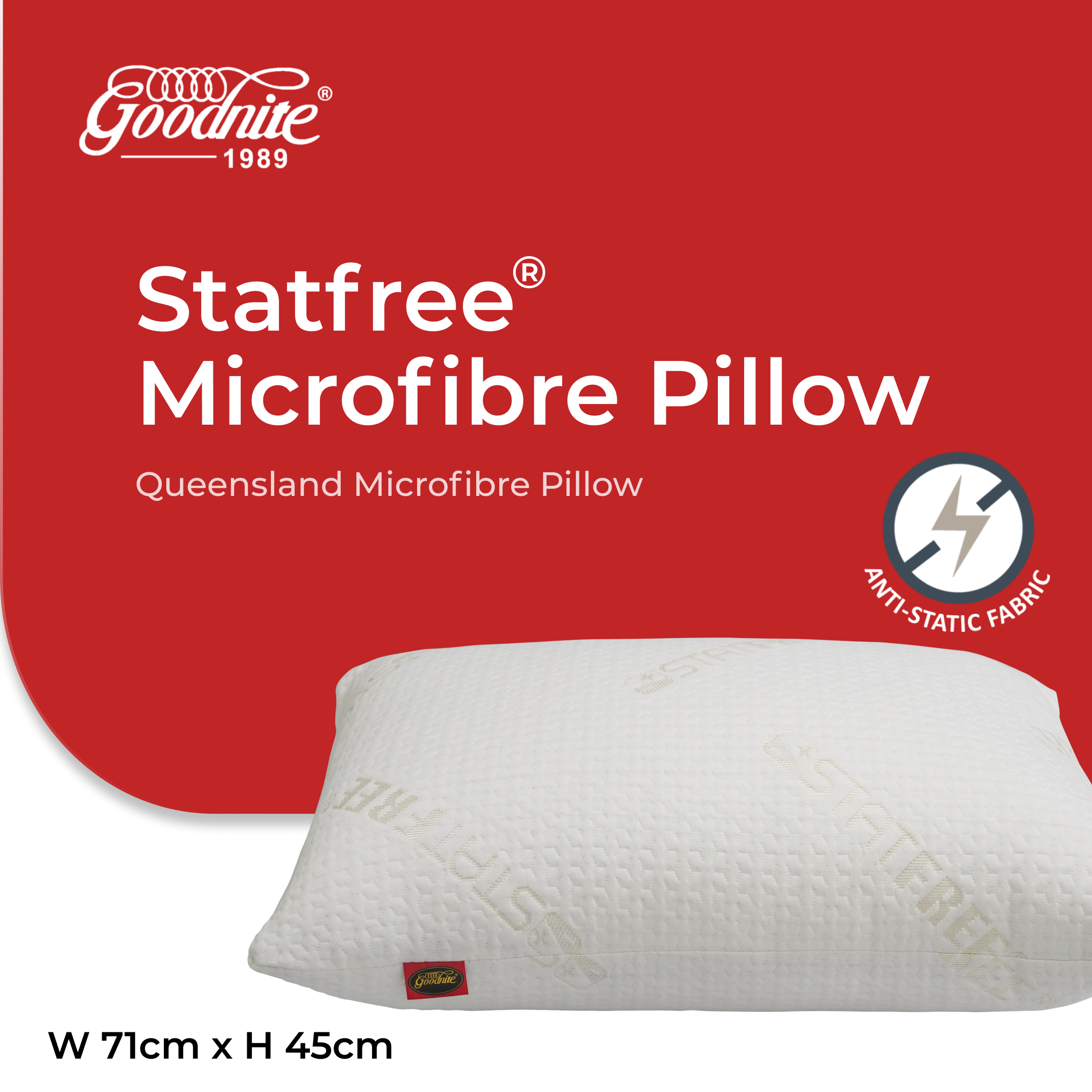 Queensland Microfibre Pillow M