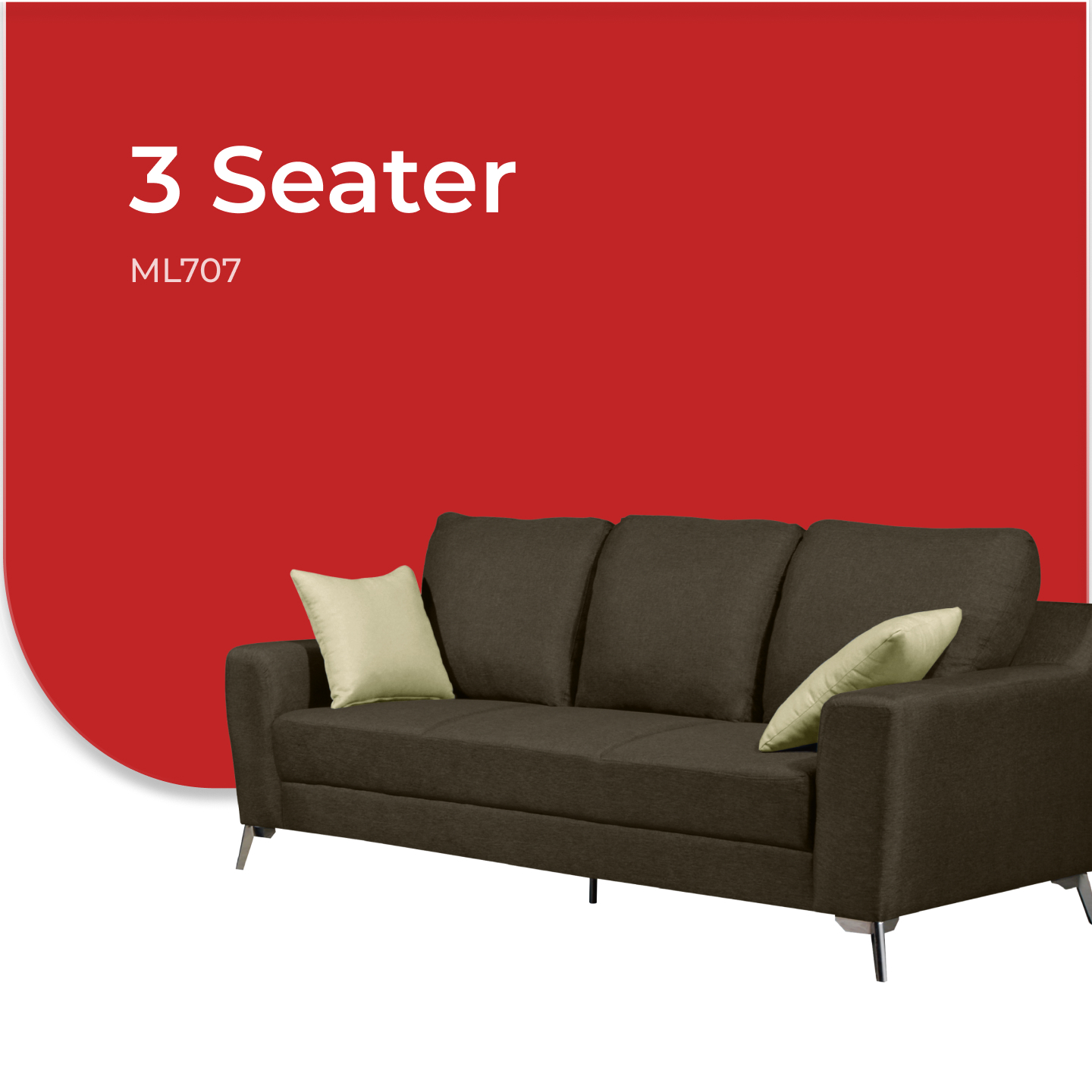 Goodnite Fabric Sofa (ML707), 1 Seater/ 2 Seater/ 3 Seater/ 2+3 Seater