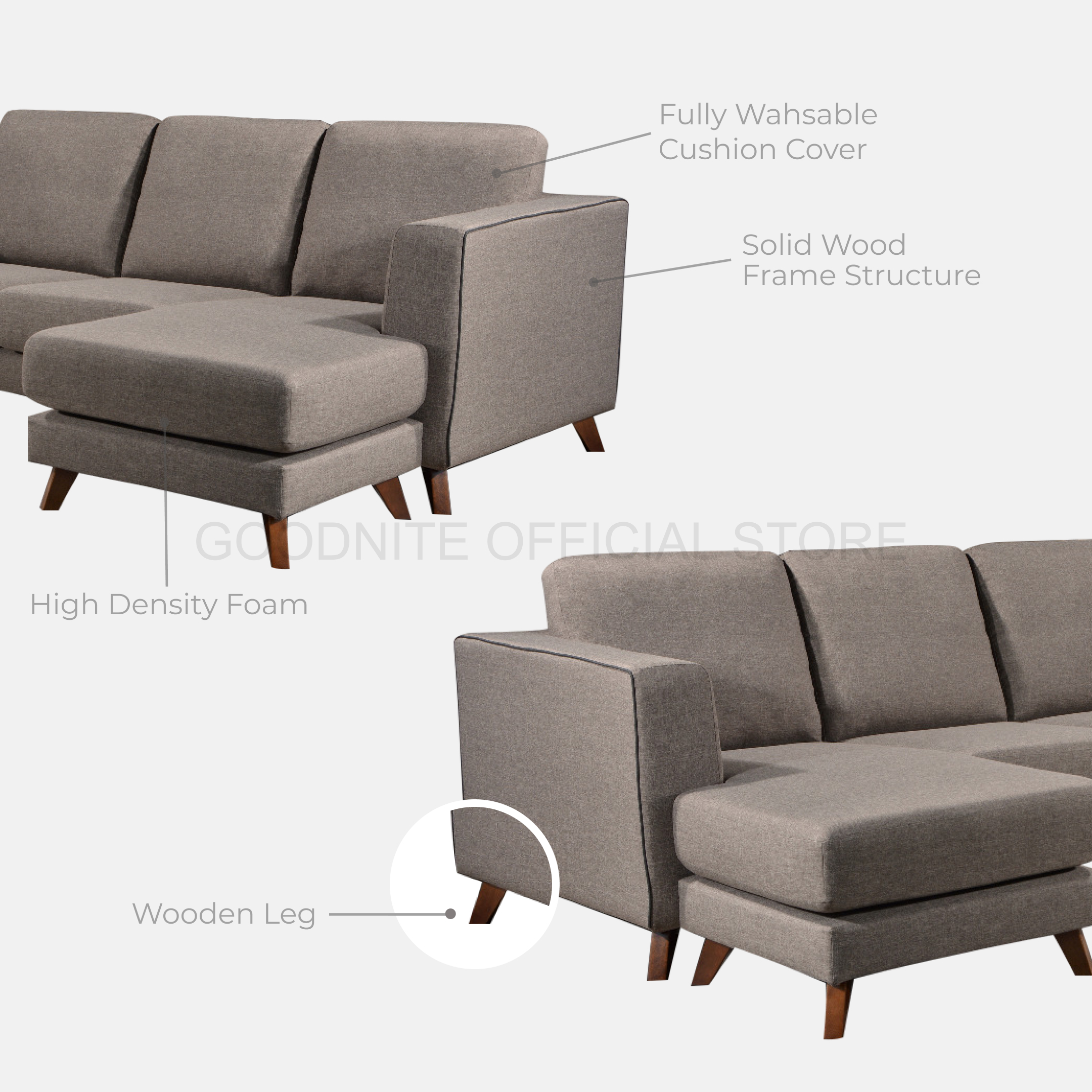 Fabric Sofa Goodnite Outlet