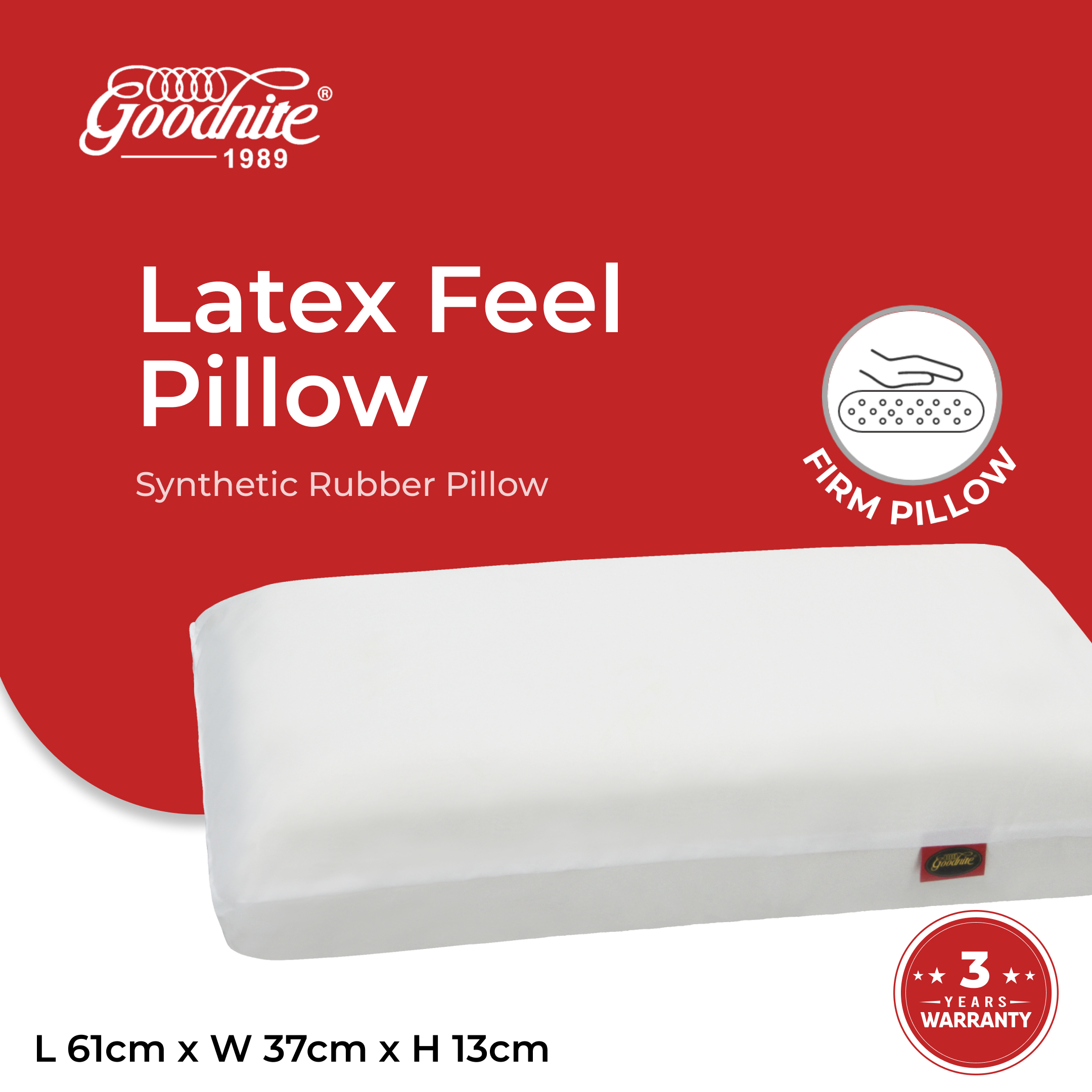 Synthetic Rubber Pillow M