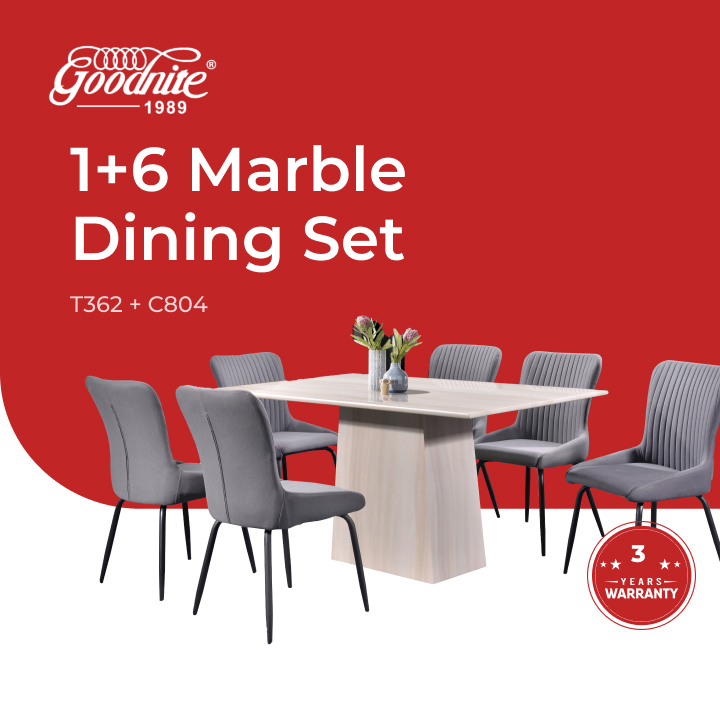 Marble Dining Set -T362+C804_01