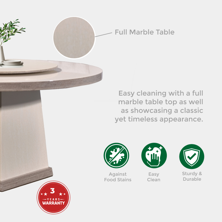 Marble Dining Set -T330+C712_02
