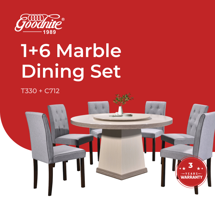 Marble Dining Set -T330+C712_01