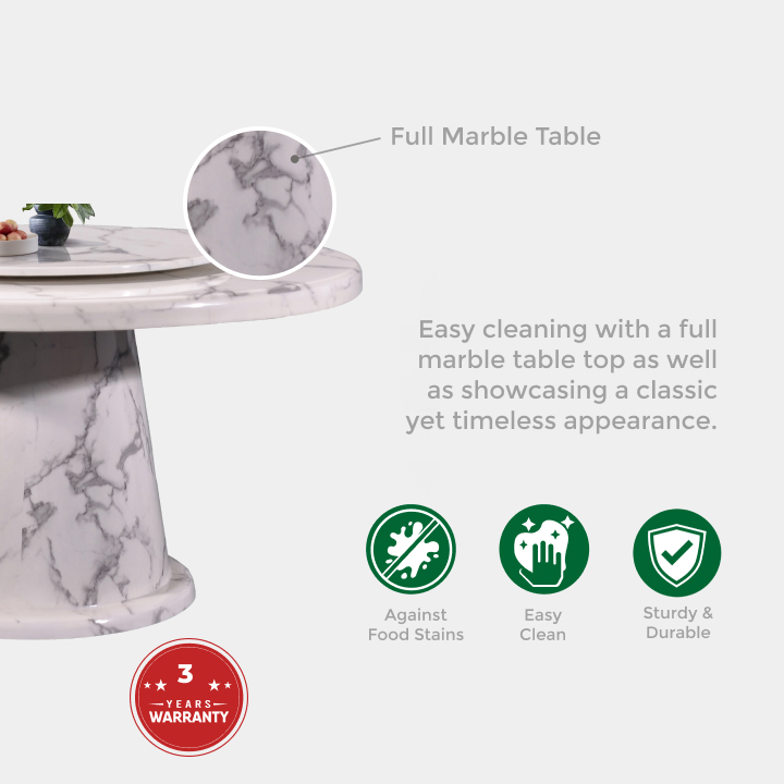 Marble Dining Set -T338+C804_02