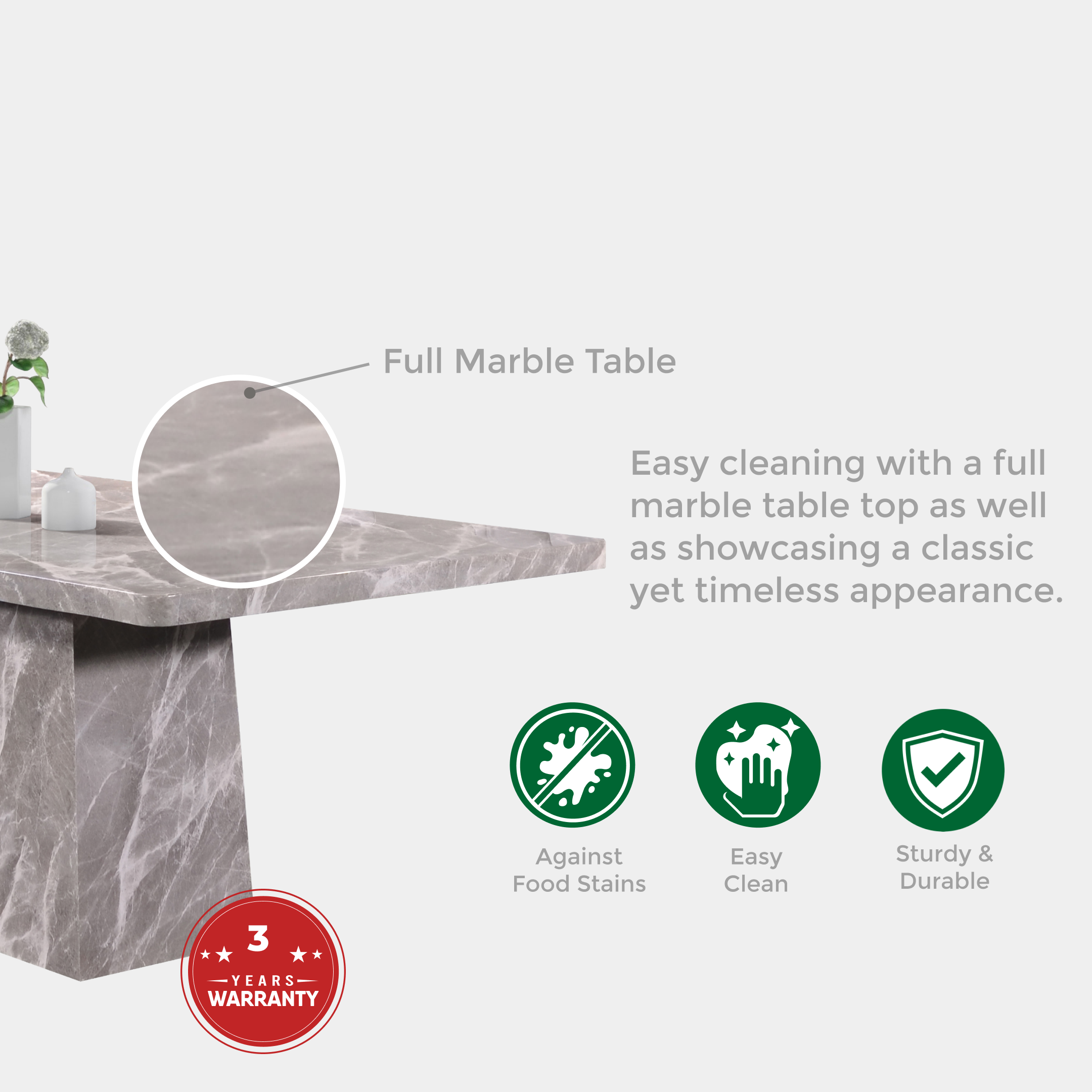 Marble Dining Set -T337+C411_02