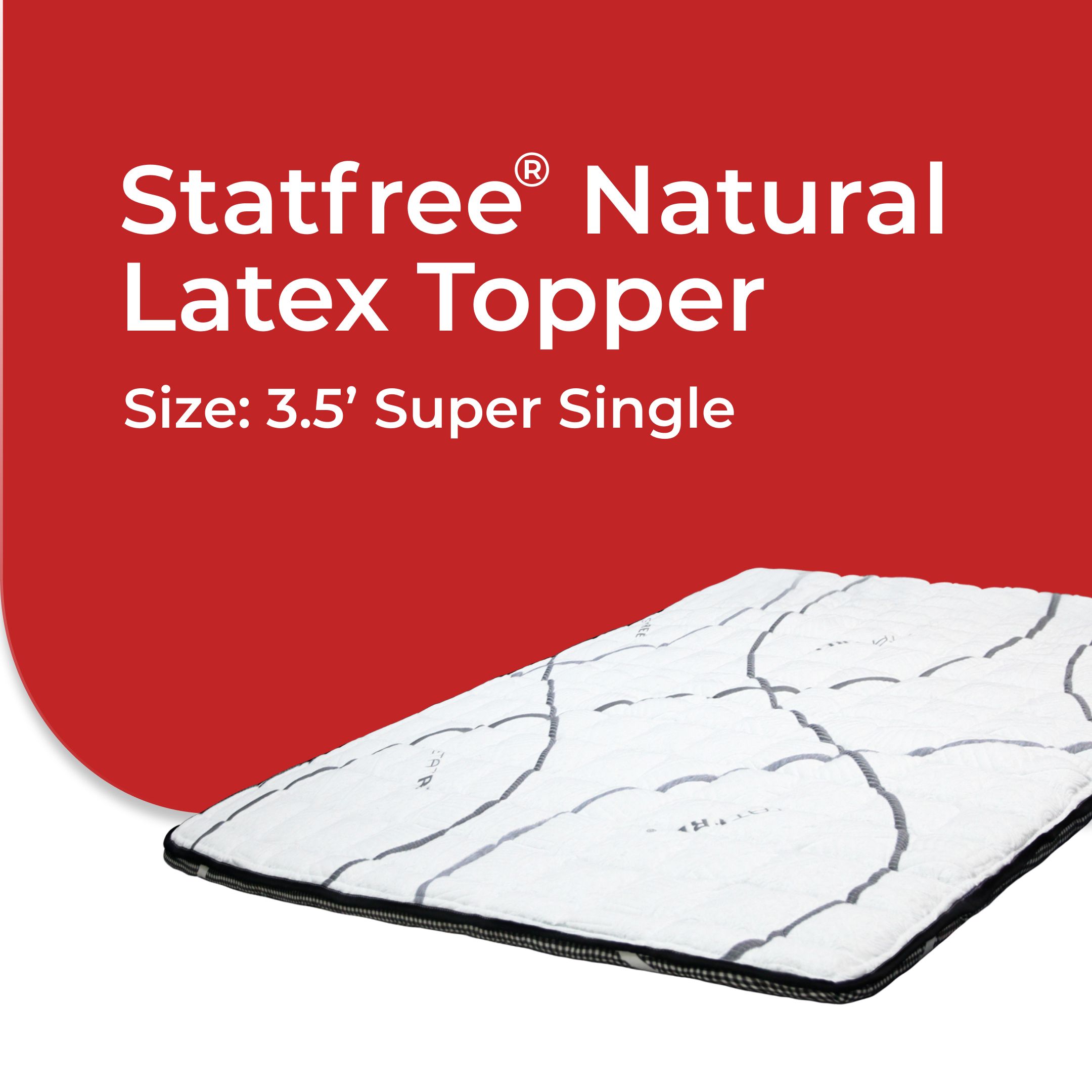 Statfree Natural Latex Topper 7