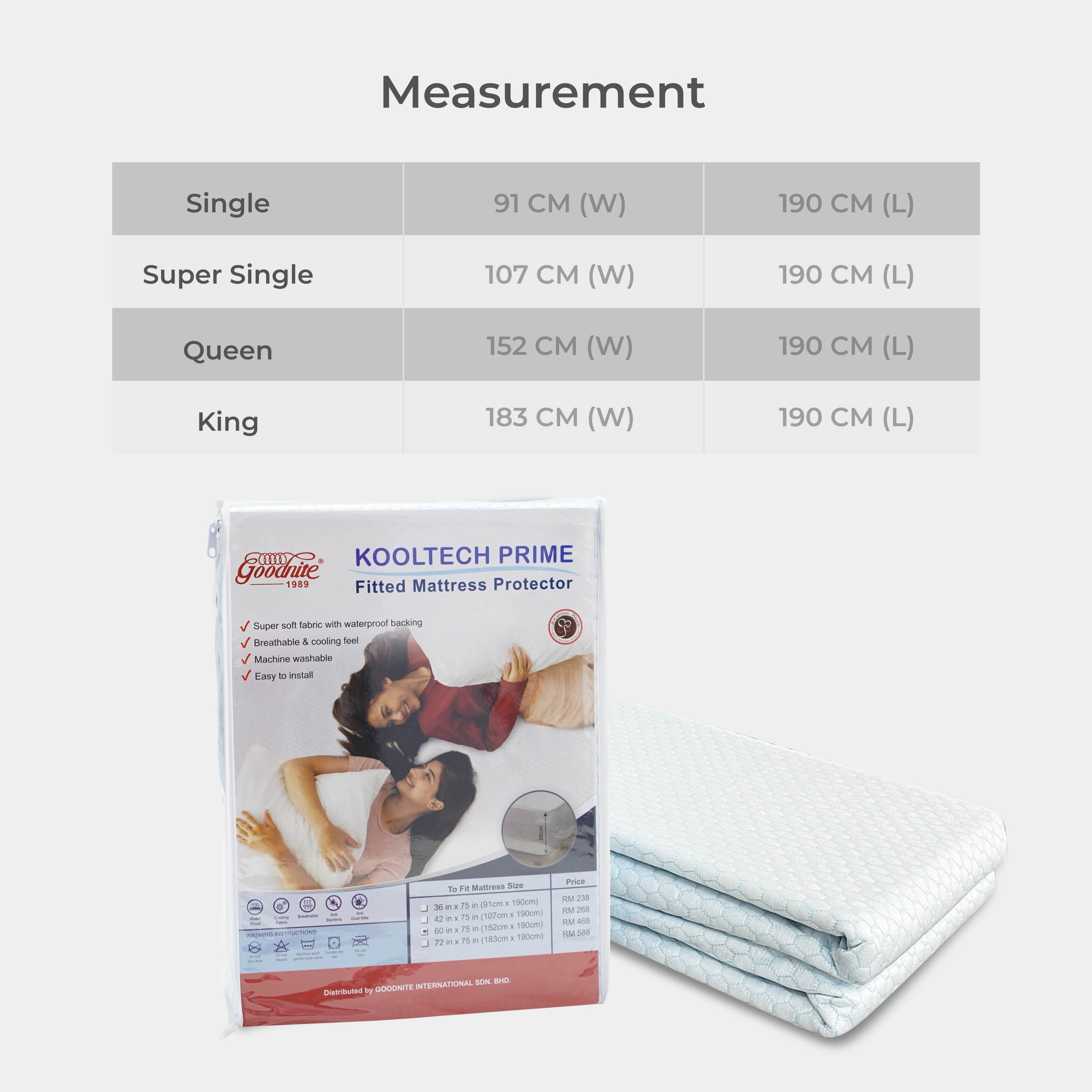 Kooltech Prime Fitted Mattress Protector-3