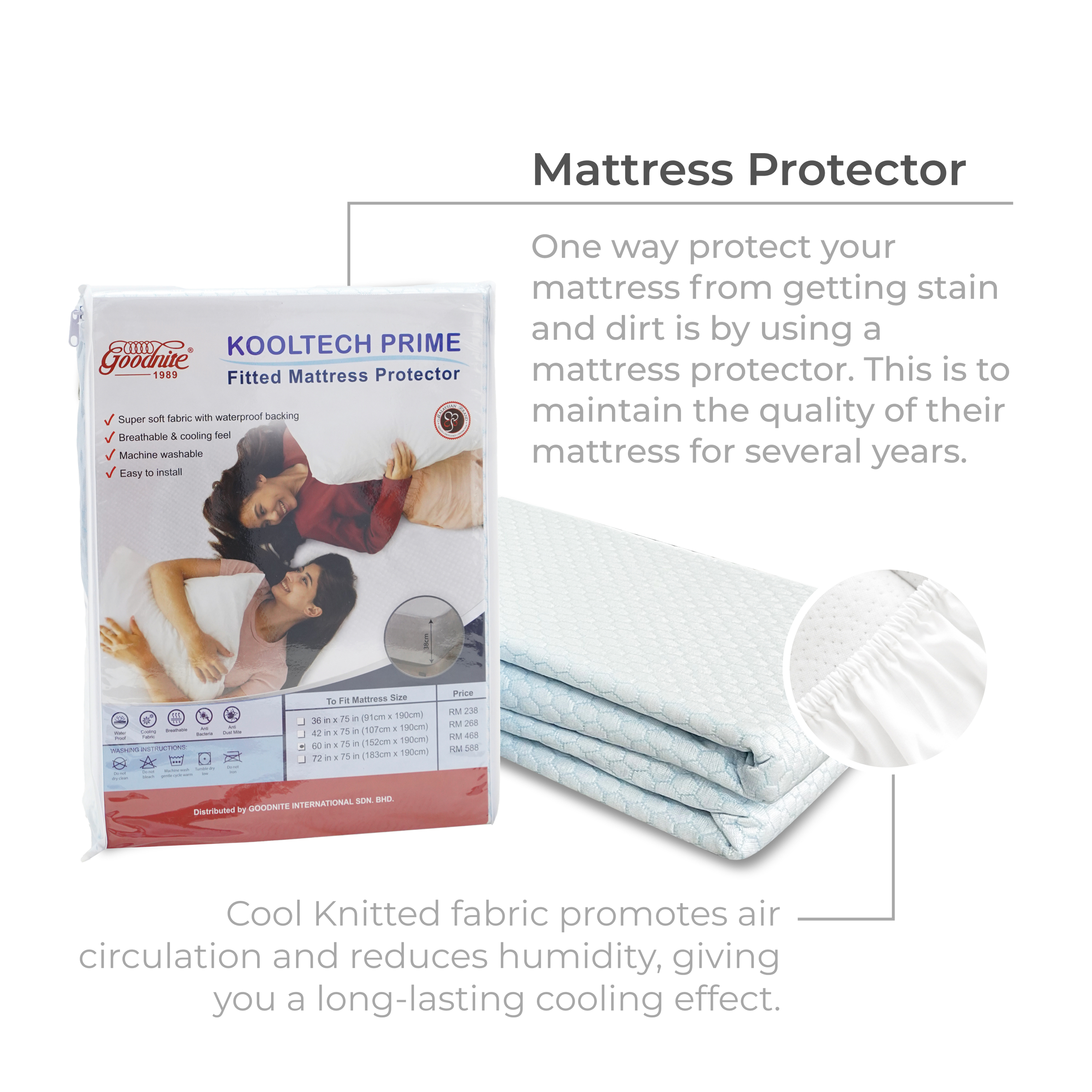 Kooltech Prime Fitted Mattress Protector-1