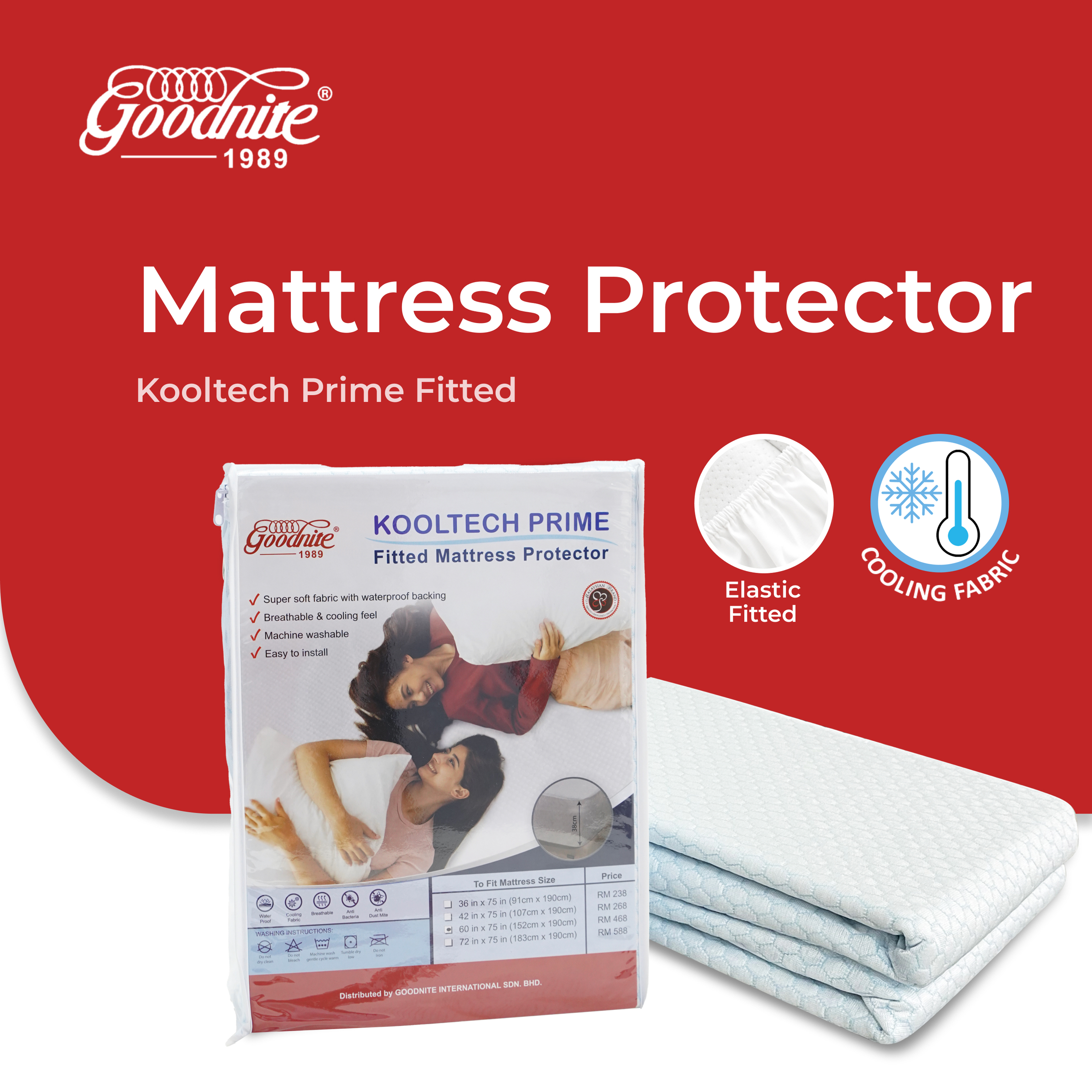 Kooltech Prime Fitted Mattress Protector
