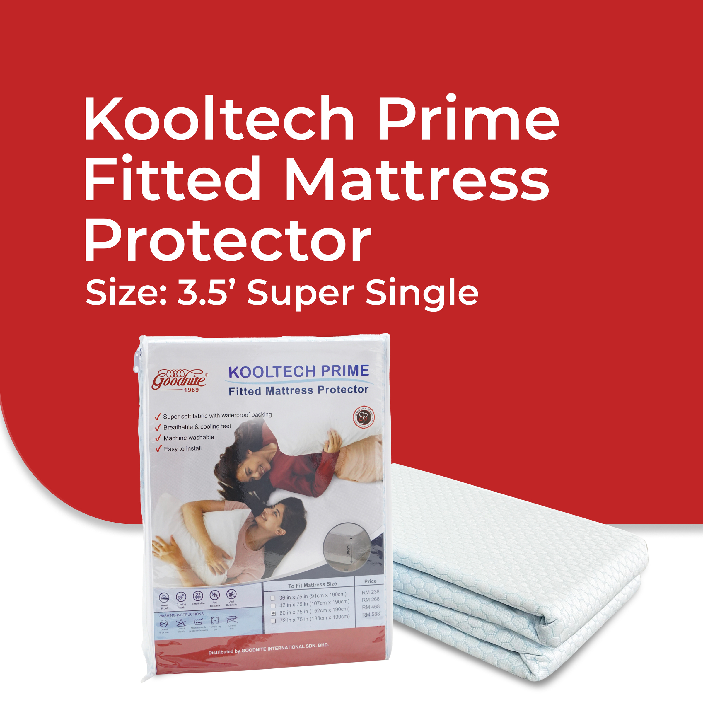 Kooltech Prime Fitted Mattress Protector-6