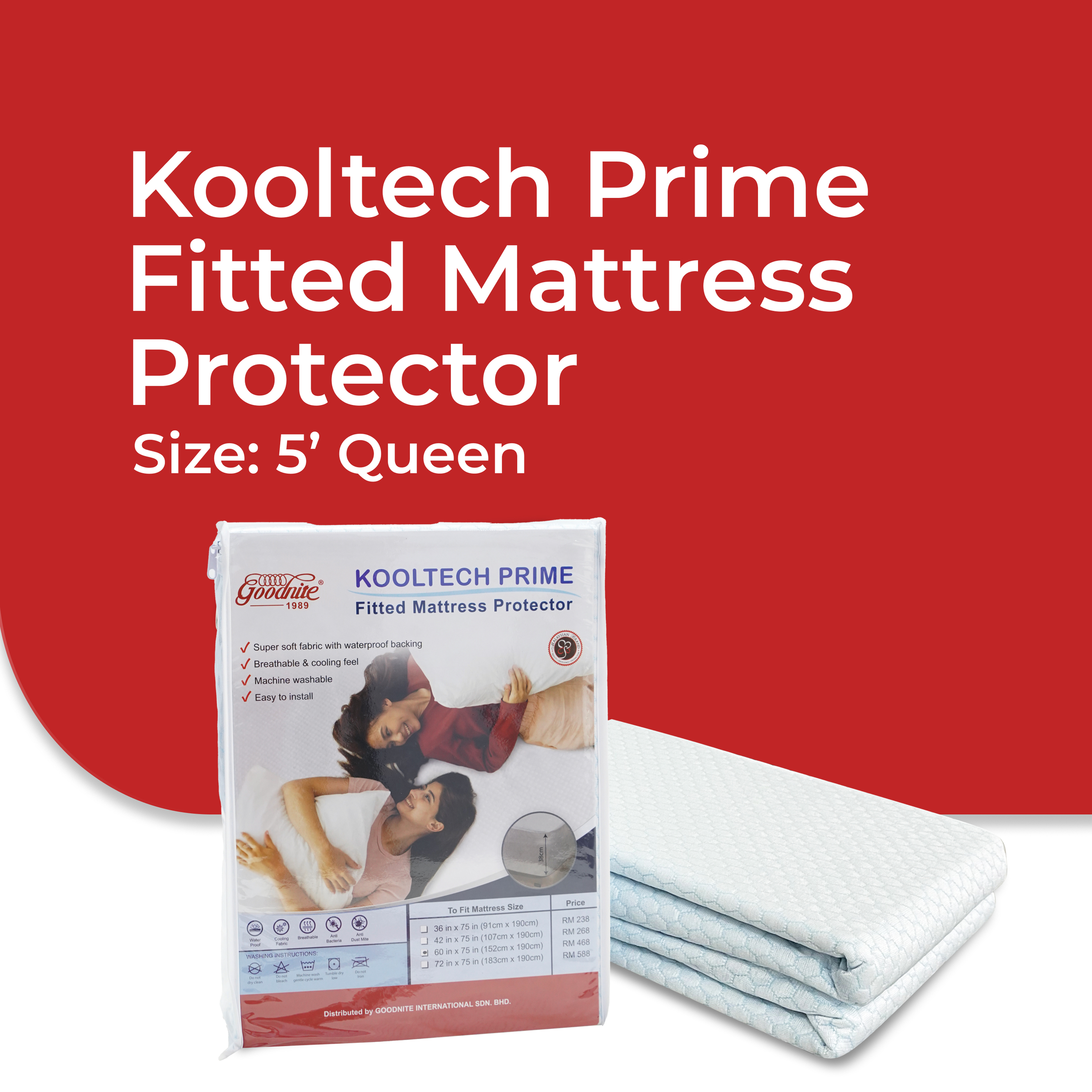 Kooltech Prime Fitted Mattress Protector-5