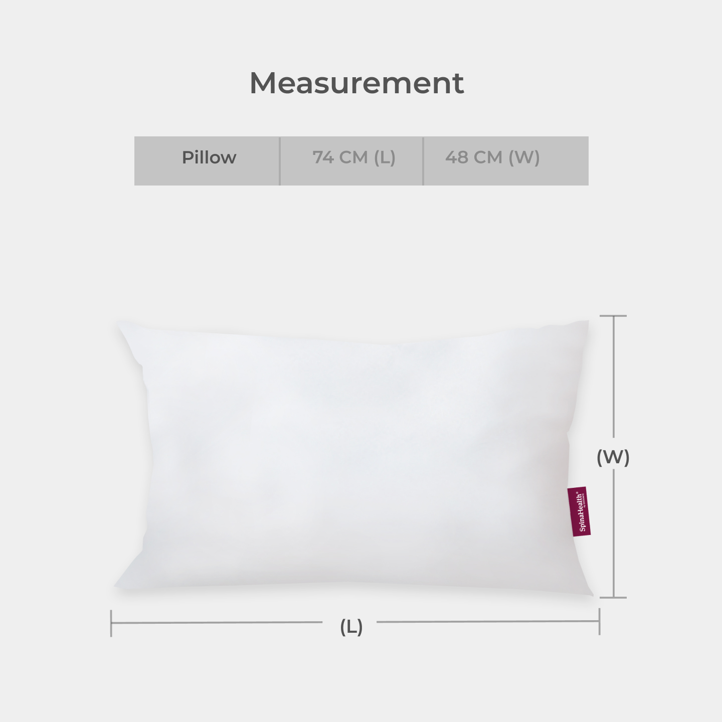 SpinaHealth® Compress Polyester Pillow 3