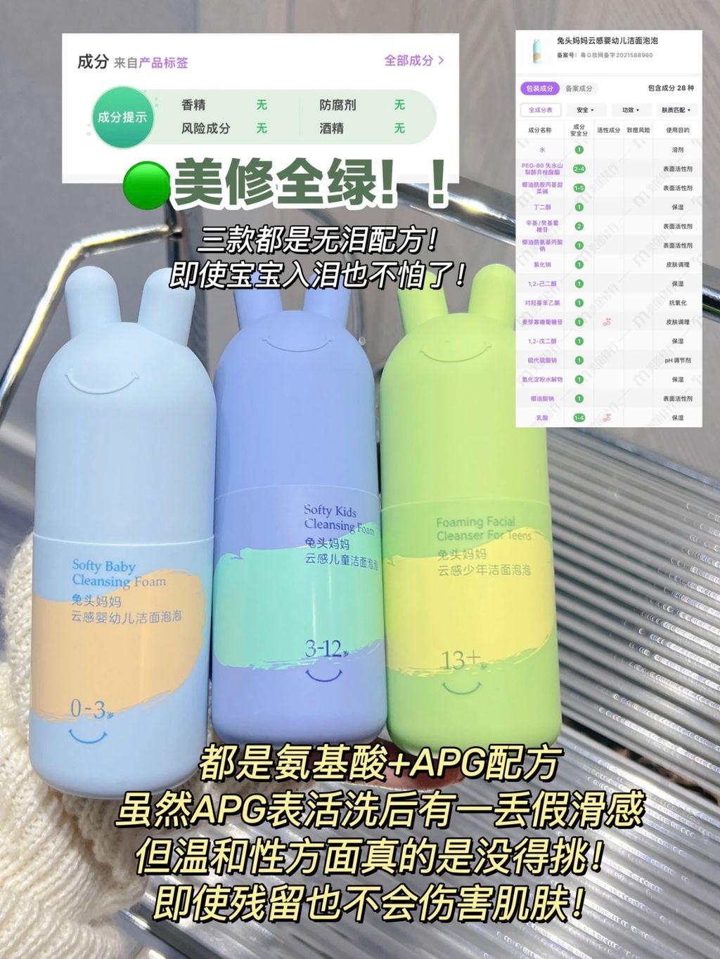 虽然APG表活洗后有一丢假滑感