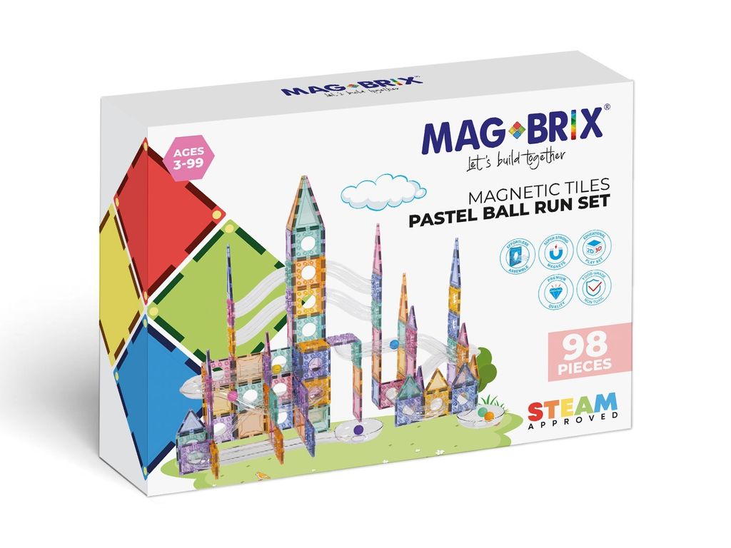 Magbrix box pastel 98pcs ball run 