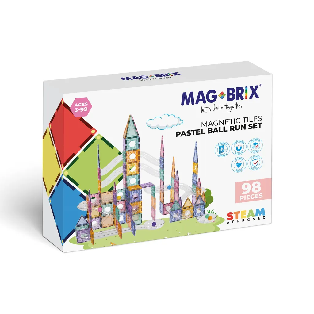 Magbrix box pastel 98pcs ball run 