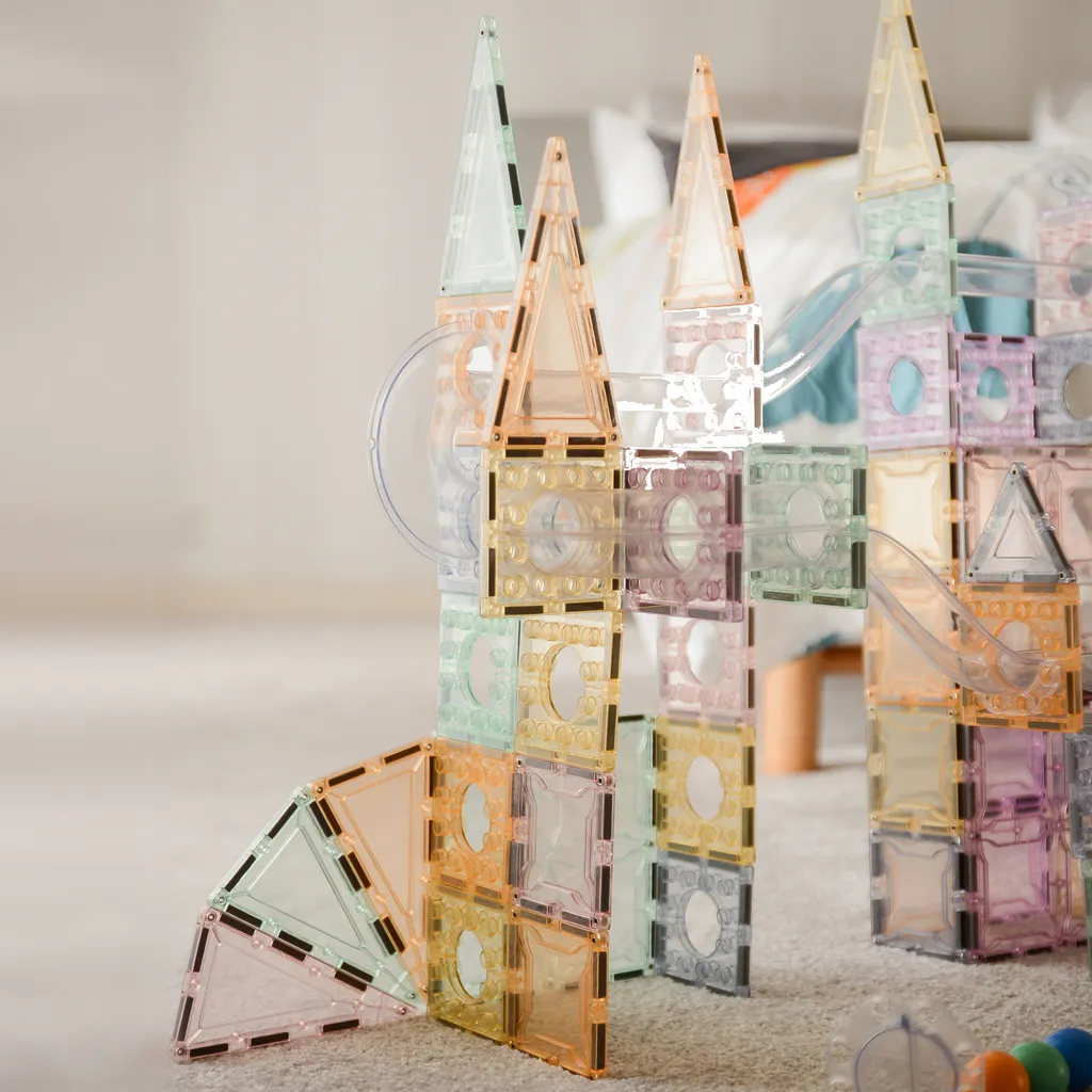 Magbrix 98pcs Pastel ball run 1