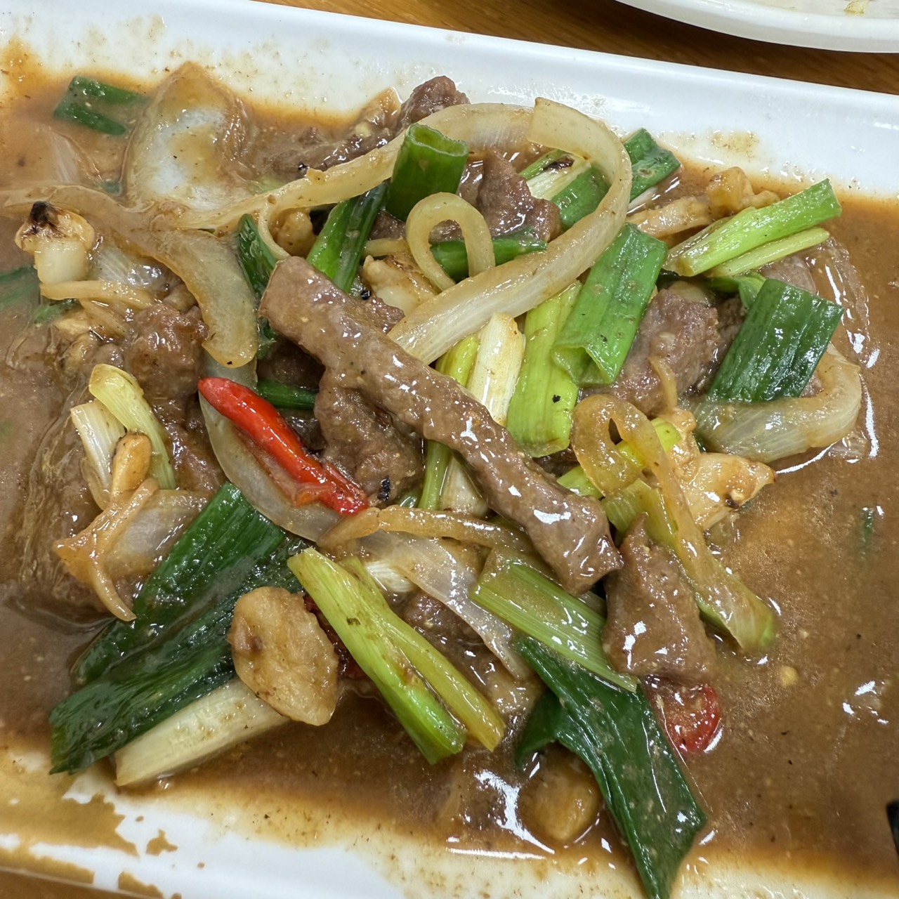 蔥爆牛肉_桂花園食堂