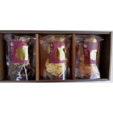 有機養生菇禮盒(黑木耳乾+白木耳乾+香菇乾)【添丁養生鮮菇】：1盒01.jpg