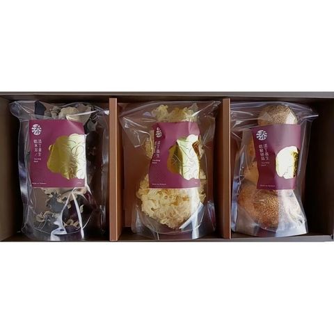 有機養生菇禮盒(黑木耳乾+白木耳乾+猴頭菇乾)【添丁養生鮮菇】：1盒01.jpg